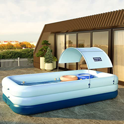 GJXJY Piscinas Hinchables Grandes Rectangulares,Piscinas Hinchables con Toldo,Piscina Inflable Infantil Balcon,para NiñOs, Adultos, JardíN Y Al Aire L características