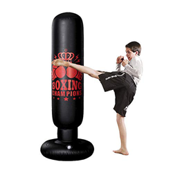 Saco de boxeo para niños 160 cm, saco adultos, independiente MMA Boxpartner Boxing Trainer Heavy Duty con ventosa principiantes, profesionales, jóvene en oferta
