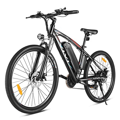 VIVI Bicicleta Eléctrica de 27.5 Pulgadas,Bicicleta Eléctrica de Montaña para Adultos 500W, Batería de 48 V 10.4AH, Shimano 21 Velocidades E-Bike MTB,