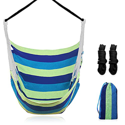 RANJIMA Sillas colgantes de jardín, hamaca de jardín suspendida, hamaca de exterior de algodón portátil, máxima capacidad de carga 300 kg, hamaca con  precio