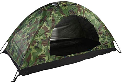 Tienda de campaña, tienda de camuflaje para 1 persona, protección UV, resistente al agua, con correa de camuflaje para deportes al aire libre, senderi