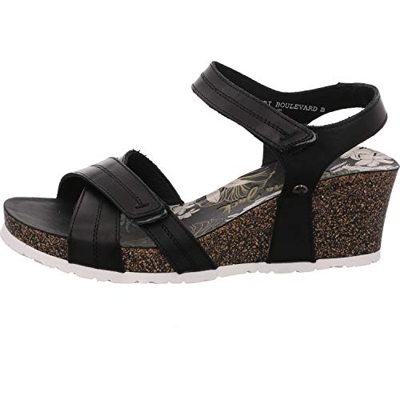 Panama Jack Vieri Boulevard, Sandalias con cua Mujer, Negro, 38 EU