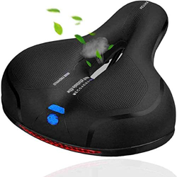 Asiento para Bicicleta, Sillín de Gel Suave Transpirable con Doble Absorción de Impactos para Bicicleta de Montaña, Bicicleta de Carretera, Bicicleta  características