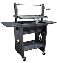 JOIMA Barbacoa de leña con Parrilla, Plancha y Elevador 1070X1190X410 en oferta