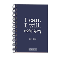 Miquelrius - Agenda Septiembre 2021 Junio 2022 – Semana Vista, Tamaño 11,7 x 17,4 cm, Bilingüe: Español Inglés, School Write Marino en oferta