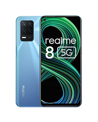 realme 8 5G Smartphone Libre, Procesador Dimensity 700 5G, Pantalla Ultra Smooth de 90Hz, batería masiva de 5000m, cámara con 48MP y modo nocturno, Du precio