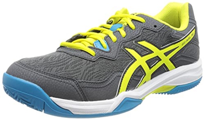 Asics Gel-Padel Pro 4, Indoor Court Shoe Hombre, Carrier Grey/Sour Yuzu, 46.5 EU