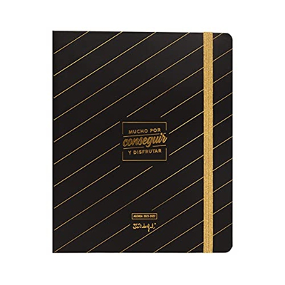 Mr. Wonderful Agenda clásica 2021-2022 Semana vista - Mucho por conseguir y disfrutar, Multicolor