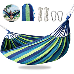 Gohytal Hamaca portátil para camping, 280 x 150 cm, hamaca doble para exteriores, soporta hasta 300 kg, ultraligera, con mosquetón/cuerda/bolsa de tra precio