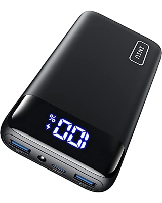 INIU Power Bank, 20000mAh 20W PD3.0 QC4.0 Carga Rápida Bateria Portatil, 3A Salidas Bateria Externa 20000mAh con Pantalla LED & Linterna para iPhone 1