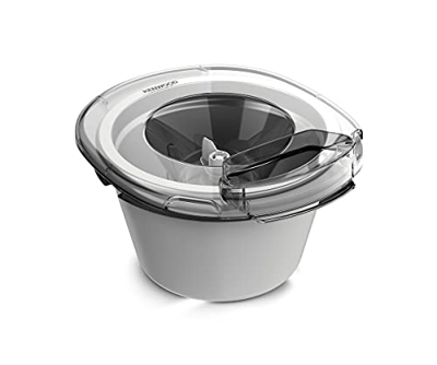 Kenwood Glacier, Heladera para Sorbete y Yogurt Helado, Accesorio para Heladera para Procesador de Alimentos, Apto para Batidora Chef, Bol de 1L, KAX7