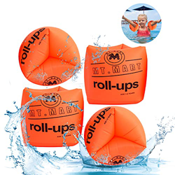 Gohytal Manguitos de natación para niños y adultos, ayuda para principiantes, de goma irrompible, ayuda de natación segura para piscina, playa, etc. ( precio