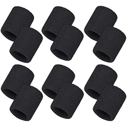 GOODGDN 12Pcs Muñequeras Deportivas Elástica Atlética para Deportes Suave Muñequera Sudor Pulsera Elásticas Muñequera Toalla para Fútbol, Baloncesto,  precio