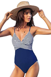 Sunlisky Traje de Baño de Una Pieza Traje de Baño Copas Mujer Halter Elegante Trajes de Baños para Mujer Alta Cintura Push Up en oferta