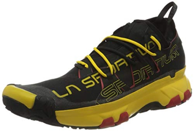 La Sportiva Unika, Zapatillas de Trail Running Hombre, Multicolor (Black/Yellow 000), 43.5 EU