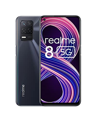realme 8 5G Smartphone Libre, Procesador Dimensity 700 5G, Pantalla Ultra Smooth de 90Hz, batería masiva de 5000m, cámara con 48MP y modo nocturno, Du
