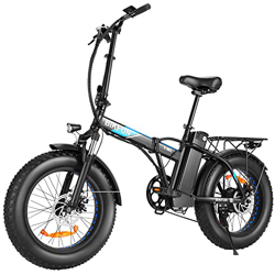 BIKFUN Bicicleta Electrica Plegable 48V 12.5Ah, Bicicleta Eléctrica de 20 Pulgadas, 250W Motor Sin Escobillas, Shimano de 7 Velocidades para Montaña,  características