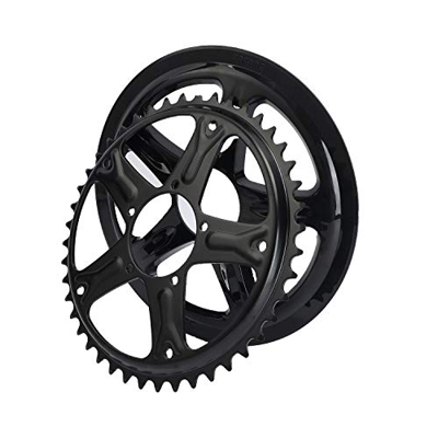 Bafang 44T 46T 48T plato de cadena con cubierta de plástico motor eléctrico para bicicleta BBS01 BBS01B BBS02 BBS02B motor (48T con protector de plást