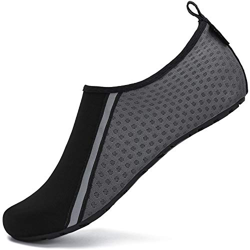 SAGUARO Hombre Mujer Zapatos de Agua Playa Escarpines Zapatillas de Deportes Acuáticos Buceo Surf Snorkel Yoga Piscina, Gris 42/43 precio