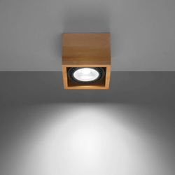 Foco de techo Solana madera angular 1 luz precio