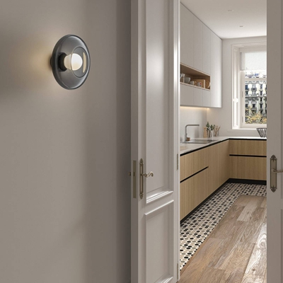 LEDS-C4 Trip vidrio lámpara de pared gris humo