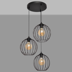 Lámpara colgante Cumera, 3 luces, redonda precio