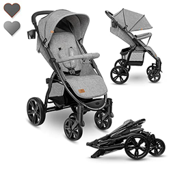 Lionelo Annet Silla de Paseo 58 x 86,5 x 110 cm Para niños hasta 22 kg 0-48M Ajuste del respaldo hasta posición horizontal Capucha XXL Plegable fácil  precio