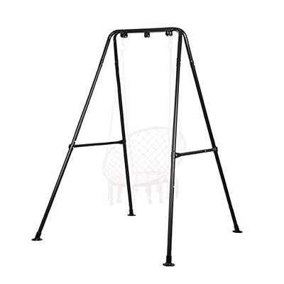 Soporte para hamaca, soporte para silla de hamaca, carga máxima de 350 libras, soporte para columpio, hamaca para exteriores o interiores con soporte 
