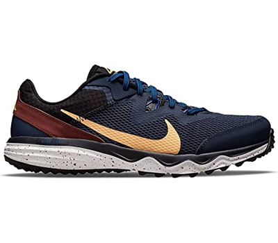 Nike Juniper Trail, Zapatillas para Correr Hombre, Thunder Blue Melon Tint Dark Pony Black, 43 EU