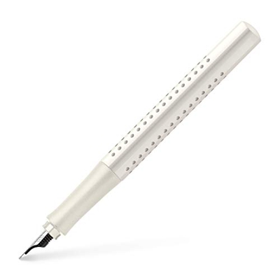 Faber-Castell 140821 Grip 2010 - Pluma estilográfica (grosor B, leche de coco, 1 unidad)