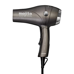 Artero Mojito - Secador de pelo de viaje, plegable. Con difusor, boquilla y funda. 1000W de potencia. (SILVER) en oferta