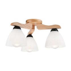 Plafón Haro, roble/blanco 3 luces precio