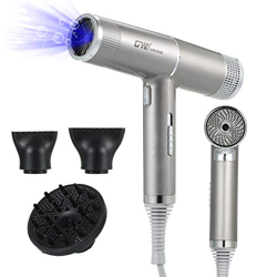 Anself Secador de pelo tres Ajuste de engranajes Sobrecalentamiento de poco ruido Protección con 3 boquillas Anion Hair Care características