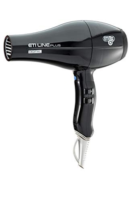 ETI Line Plus Digital Secador de Pelo Profesional 2300/2500W Tecnología Iónica para un Cabello Suave y Brillante, Superligero con 4 Temperaturas 2 Vel