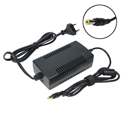 Trade de Shop Cargador Cable de carga 3 A para baterías de 36 V con 5,5 mm x 2,5 mm conector redondo sustituye HP1202L3 para bicicletas Prophete alumi