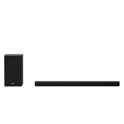 Barra de Sonido Inteligente LG SP8YA de 440W de Potencia 3.1.2 Canales Sonido Hi-Res Audio, Dolby Atmos y DTS:X. Compatible con AirPlay 2, Spotify, Al