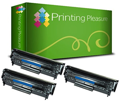 Printing Pleasure 3 Compatibles Q2612A 12A Cartuchos de tóner para HP Laserjet 1010 1012 1015 1018 1020 1022 1022N 1022NW 3010 3015 3020 3030 3050 305