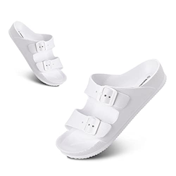 Sandalias Mujer Ligero Moda Sandalias Antideslizante Cómodo Verano Adulto Zapatos de Playa y Piscina Blanco Talla 39 características