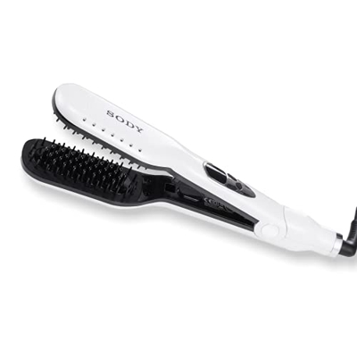 Doble Cepillo Alisador de Pelo SODY SD5021 Peine Planchas del Pelo Húmedo Cepillo Electrico Peine Alisador de Cabello Moldeador Pelo Cepillo Eléctrico