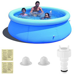 Kacsoo Piscina Hinchable, Piscina Inflable, 240 * 240 * 63 CM Piscina Inflable Familiar, Piscina Infantil Redonda Puede acomodar de 6 a 8 Personas, pa características