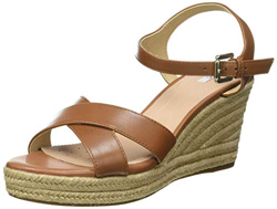 Geox D Soleil A, Sandalia de Cuña Mujer, Cognac, 39 EU en oferta