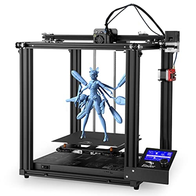 Creality Ender 5 Pro Impresora 3D, Placa Base Ultra Silenciosa, Plataforma Extraíble, Unidad de Extrusión de Metal, Impresión Estable, Tamaño de Impre