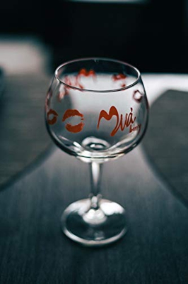 Copa de Balón Exclusiva “Muá Vodka” – 1 Copa de Combinados Personalizada Mediante la Técnica de Serigrafiado – Diseño Original - Capacidad de 60cl