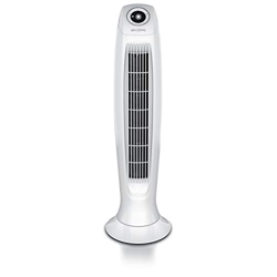Brandson - Ventilador de torre ECO Green con 9 velocidades - Válvula de pie DC con mando a distancia - Ventilador de columna con oscilación - 86 cm -  en oferta