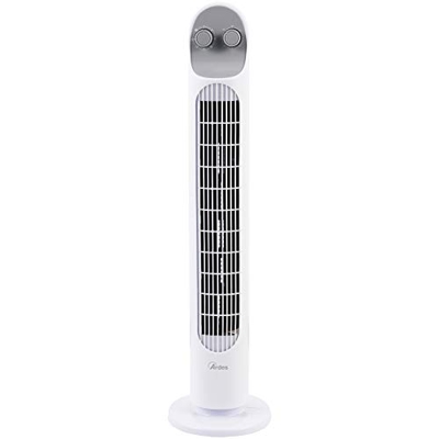 Ardes AR5T801 ORACLE T Ventilador de torre con temporizador, 3 velocidades, altura 81 cm, oscilación automática, blanco