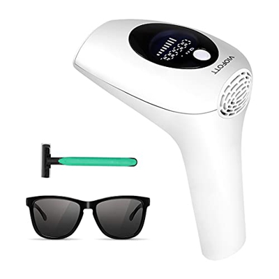 VIOFOTT Dispositivo IPL de depilación láser, dispositivo IPL, depilación permanente sin dolor, para cuerpo, cara y zonas sensibles, 900.000 flashes, c