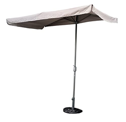 KitGarden - Parasol Balcón/Terraza UPF+50, 230x135x235cm, Gris, Aruba precio