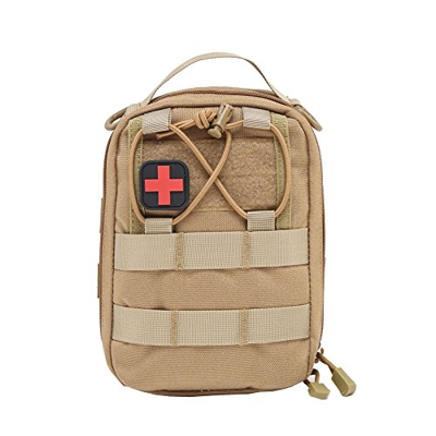 Botiquín de Primeros Auxilios,Greyghost EMT Bolsa Cinturon Táctica Compacta MOLLE Botiquín Emergencia Médico 1000D Kit Botiquin para Viajes, Lugar de 
