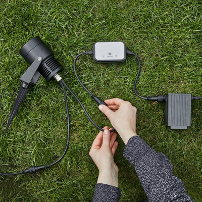 Garden 24 foco LED, negro, 6 vatios