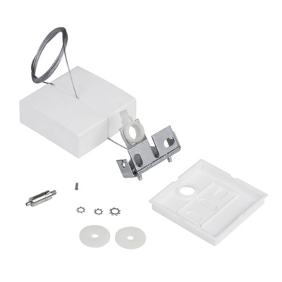 Siteco Vega de 1 cable, dosel blanco angular